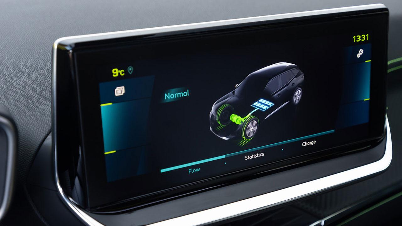 Peugeot e-2008 - Bildschirm