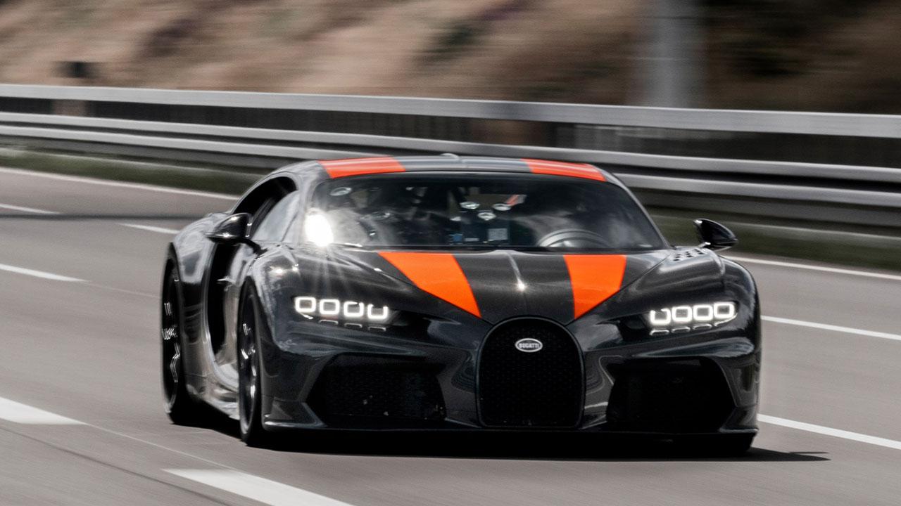 Bugatti Chiron Super Sport 300+ - in voller Fahrt