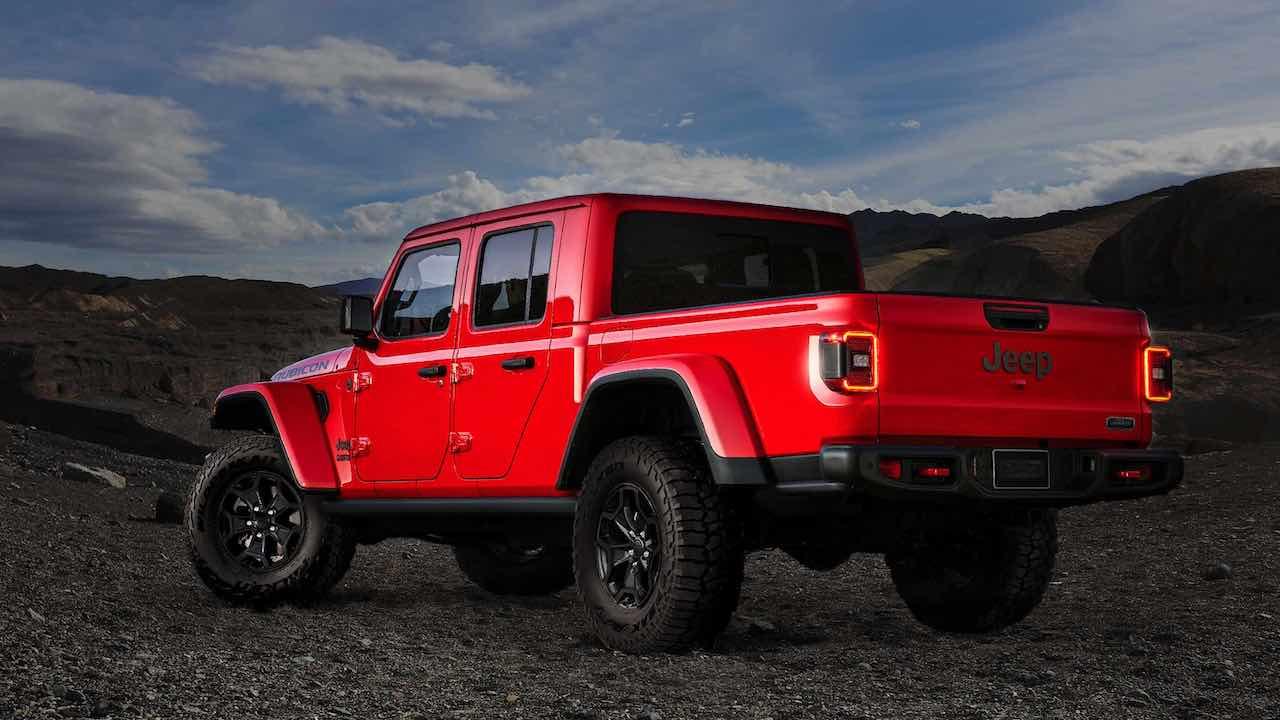 Jeep Gladiator - Heck- und Seitenansicht