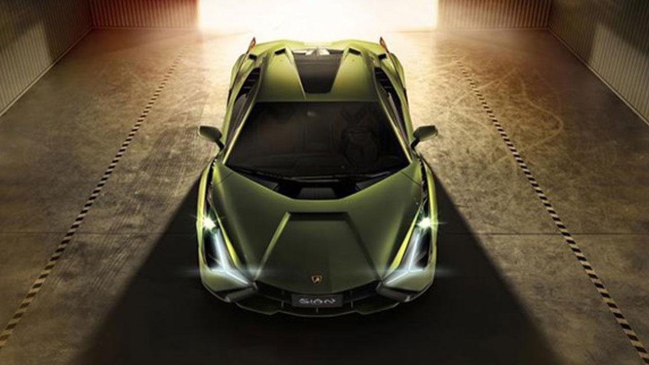 Lamborghini Sian - Vogelperspektive