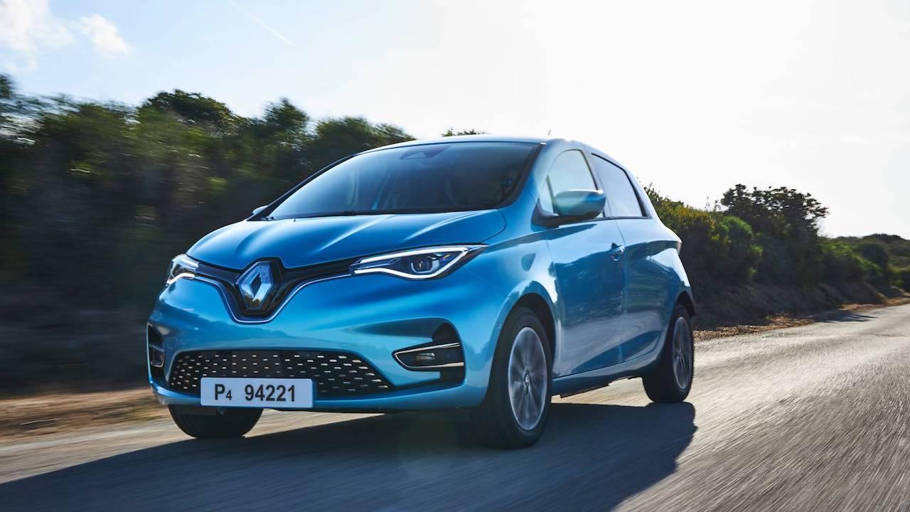 Renault Zoe - Front- und Seitenpartie auf der Straße