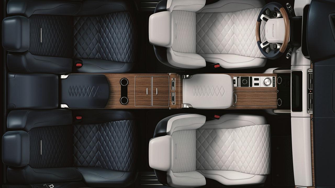 Range Rover - Innenraum von oben